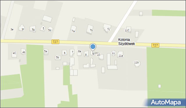 Szydłówek, Szydłówek, 9, mapa Szydłówek