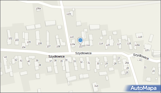 Szydłowice, Szydłowice, 111, mapa Szydłowice