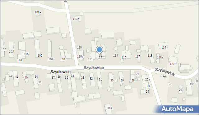 Szydłowice, Szydłowice, 112, mapa Szydłowice