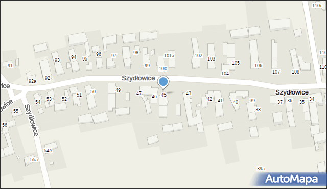 Szydłowice, Szydłowice, 45, mapa Szydłowice