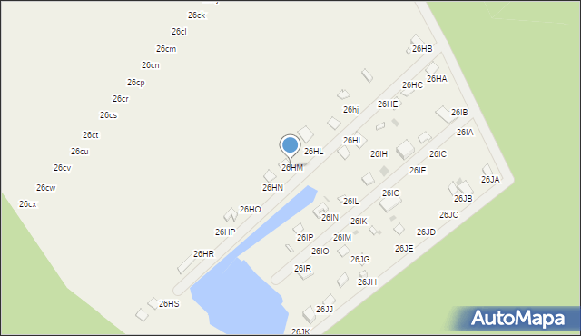 Szydłówiec, Szydłówiec, 26HM, mapa Szydłówiec