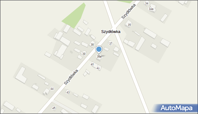 Szydłówka, Szydłówka, 39a, mapa Szydłówka