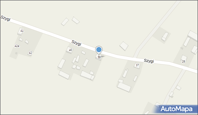 Szygi, Szygi, 39, mapa Szygi