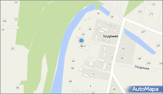 Szygówek, Szygówek, 3a, mapa Szygówek