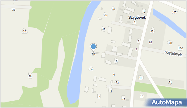 Szygówek, Szygówek, 5a, mapa Szygówek