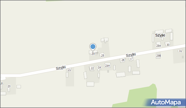 Szyjki, Szyjki, 23, mapa Szyjki