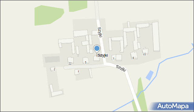 Szyjki, Szyjki, 6, mapa Szyjki