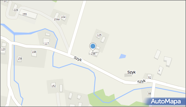 Szyk, Szyk, 236, mapa Szyk