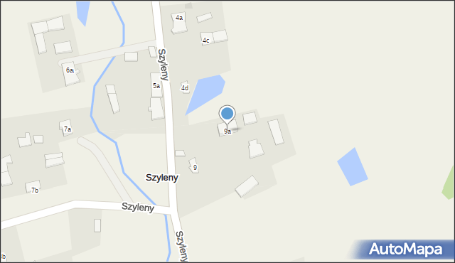 Szyleny, Szyleny, 9a, mapa Szyleny