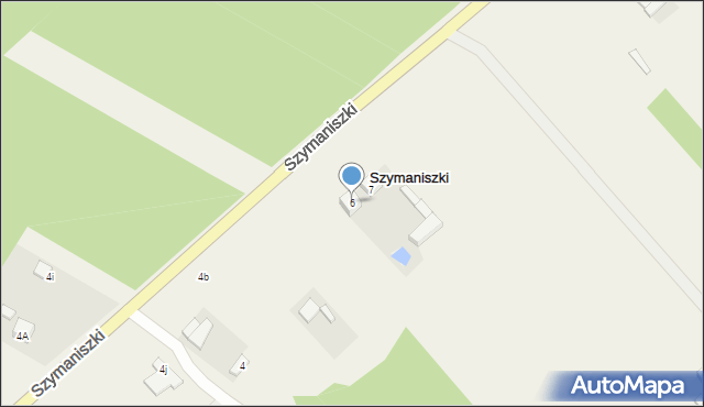 Szymaniszki, Szymaniszki, 6, mapa Szymaniszki