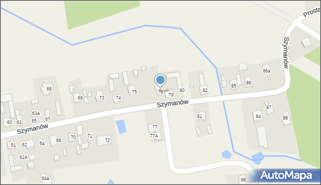 Szymanów, Szymanów, 78, mapa Szymanów
