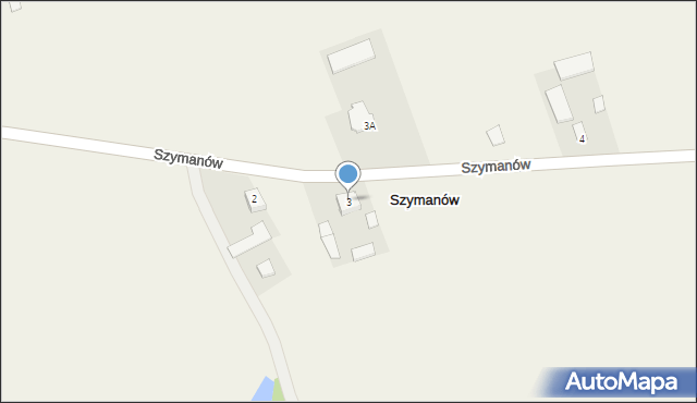 Szymanów, Szymanów, 3, mapa Szymanów