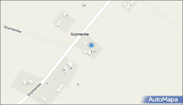 Szymanów, Szymanów, 5, mapa Szymanów