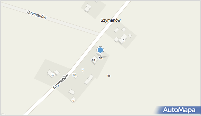 Szymanów, Szymanów, 5a, mapa Szymanów