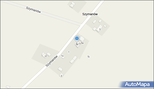 Szymanów, Szymanów, 5b, mapa Szymanów