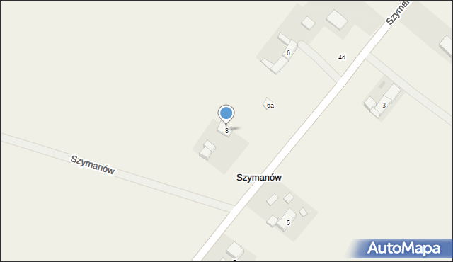 Szymanów, Szymanów, 8, mapa Szymanów