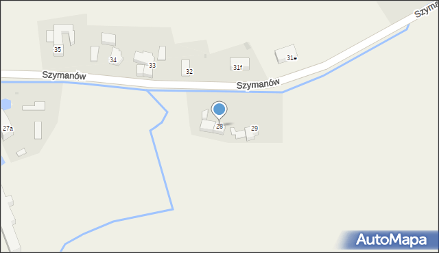 Szymanów, Szymanów, 28, mapa Szymanów