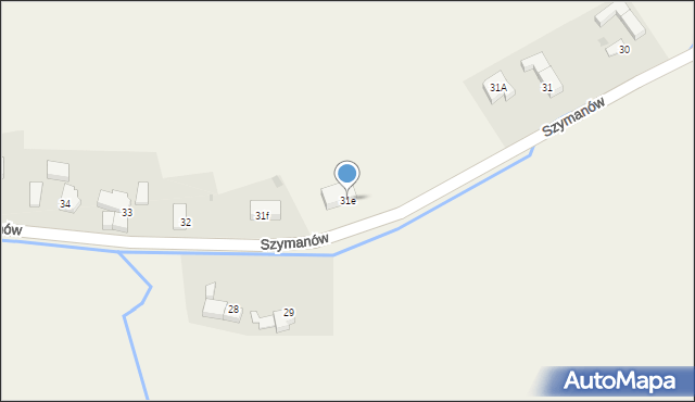 Szymanów, Szymanów, 31e, mapa Szymanów