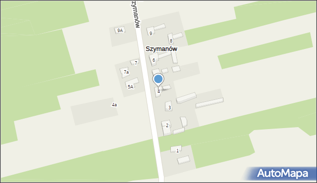 Szymanów, Szymanów, 4, mapa Szymanów