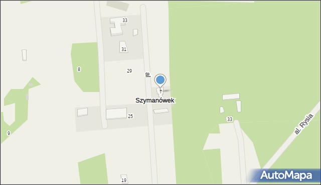 Szymanówek, Szymanówek, 7, mapa Szymanówek