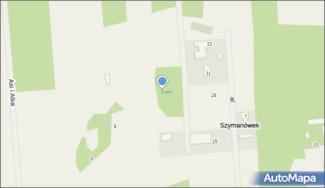 Szymanówek, Szymanówek, 8, mapa Szymanówek