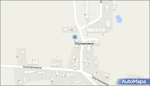 Szymanowice, Szymanowice, 14, mapa Szymanowice