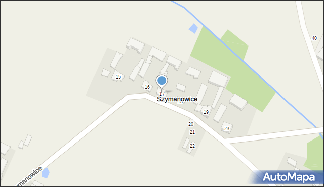 Szymanowice, Szymanowice, 17, mapa Szymanowice