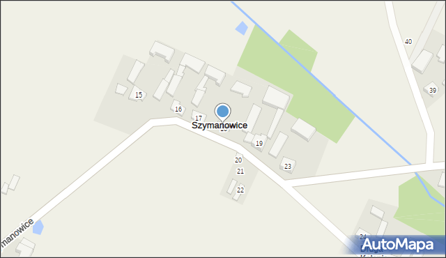 Szymanowice, Szymanowice, 18, mapa Szymanowice