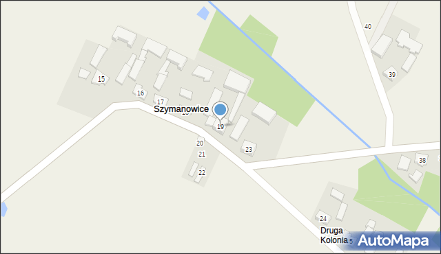 Szymanowice, Szymanowice, 19, mapa Szymanowice