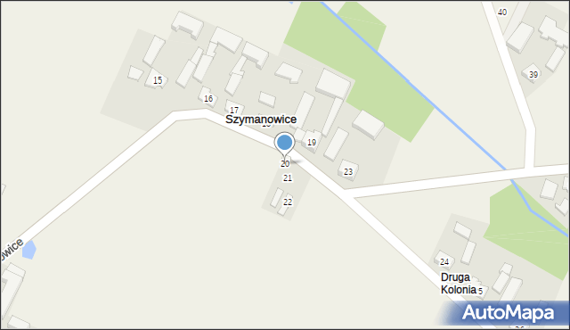 Szymanowice, Szymanowice, 20, mapa Szymanowice