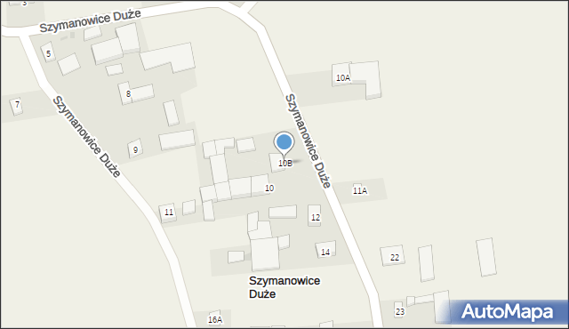 Szymanowice Duże, Szymanowice Duże, 10B, mapa Szymanowice Duże