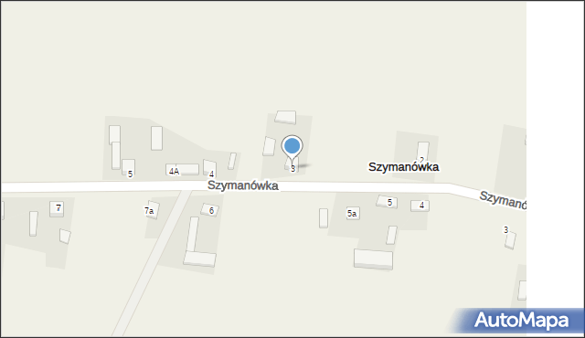 Szymanówka, Szymanówka, 3, mapa Szymanówka