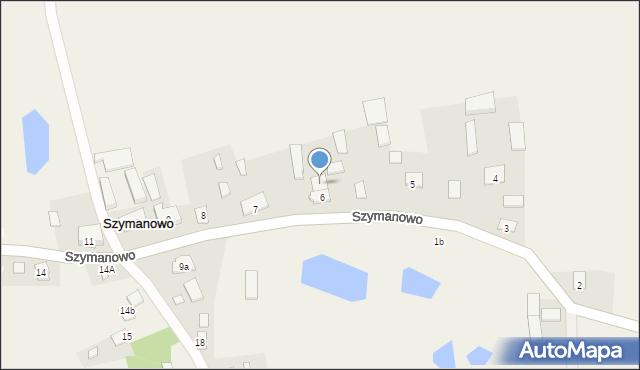 Szymanowo, Szymanowo, 6/2, mapa Szymanowo