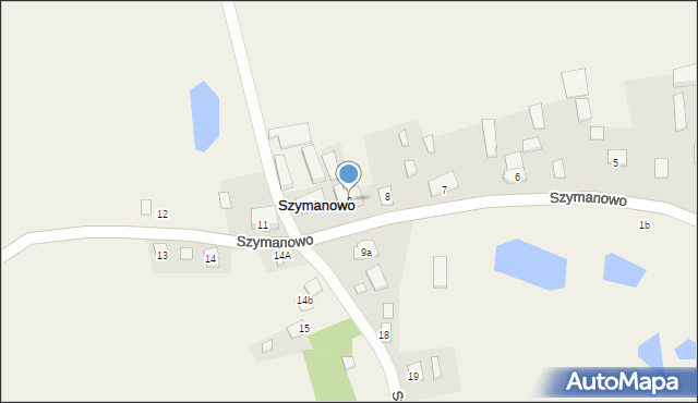 Szymanowo, Szymanowo, 9, mapa Szymanowo