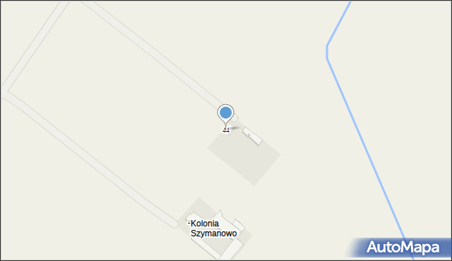 Szymanowo, Szymanowo, 44, mapa Szymanowo