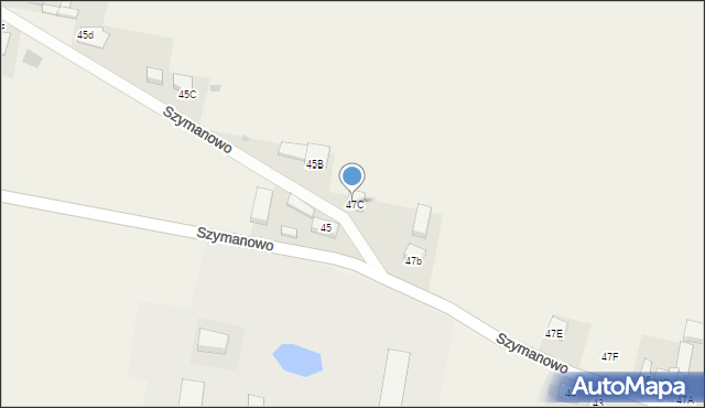 Szymanowo, Szymanowo, 47C, mapa Szymanowo