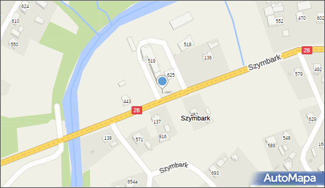 Szymbark, Szymbark, 121, mapa Szymbark