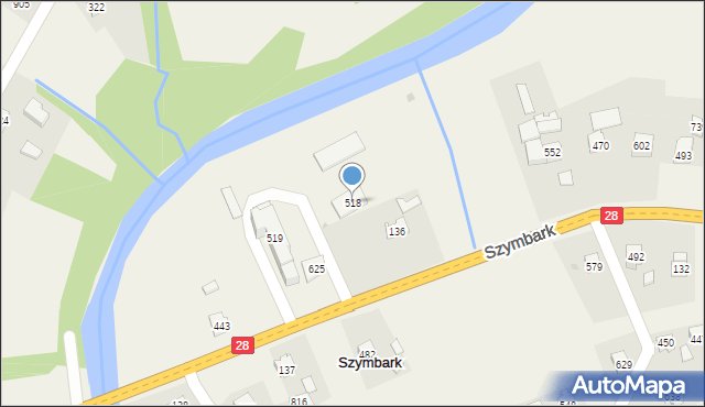 Szymbark, Szymbark, 518, mapa Szymbark