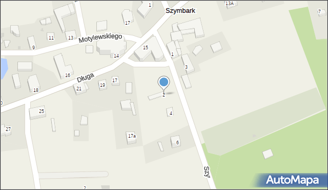 Szymbark, Szymbarskich Zakładników, 2, mapa Szymbark