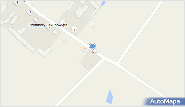 Szymbory-Jakubowięta, Szymbory-Jakubowięta, 10, mapa Szymbory-Jakubowięta