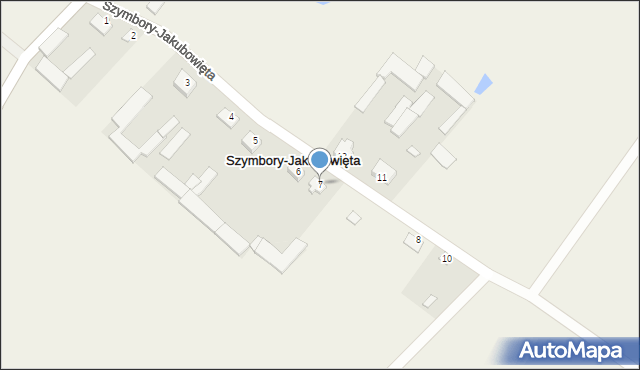 Szymbory-Jakubowięta, Szymbory-Jakubowięta, 7, mapa Szymbory-Jakubowięta