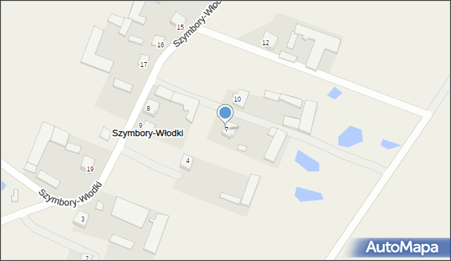 Szymbory-Włodki, Szymbory-Włodki, 7, mapa Szymbory-Włodki