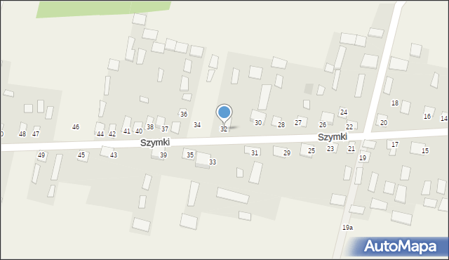 Szymki, Szymki, 32, mapa Szymki