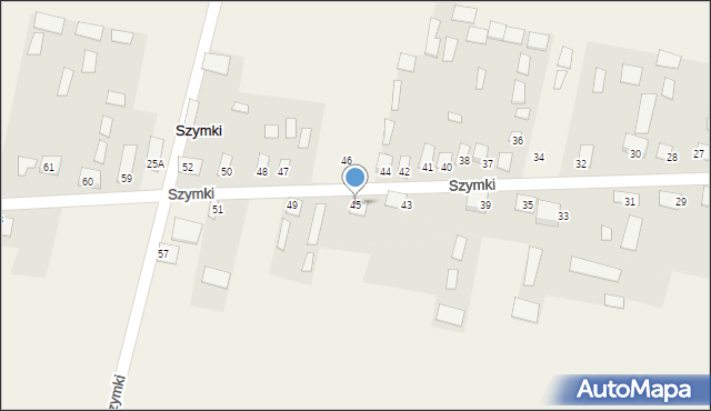 Szymki, Szymki, 45, mapa Szymki