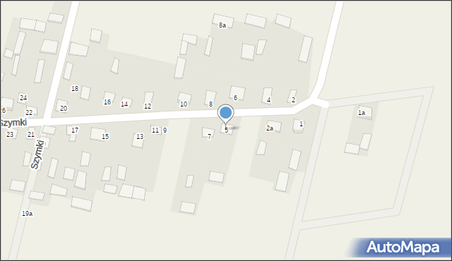 Szymki, Szymki, 5, mapa Szymki