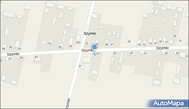 Szymki, Szymki, 51, mapa Szymki