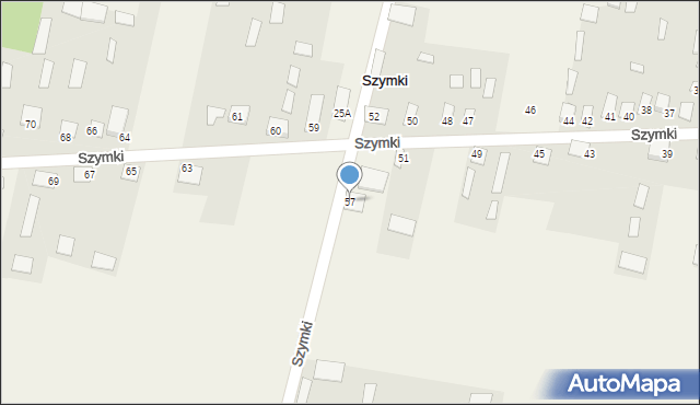 Szymki, Szymki, 57, mapa Szymki