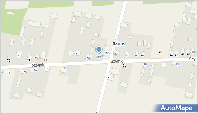 Szymki, Szymki, 59, mapa Szymki