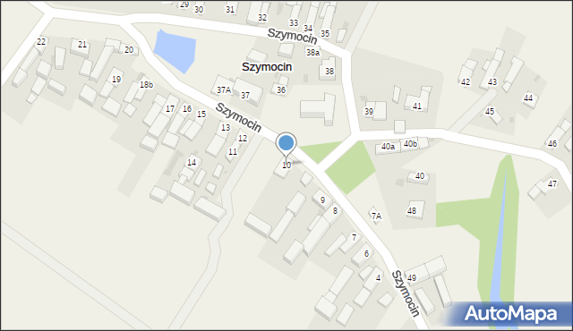 Szymocin, Szymocin, 10, mapa Szymocin