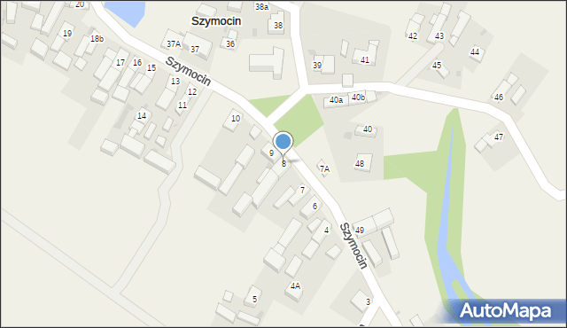 Szymocin, Szymocin, 8, mapa Szymocin